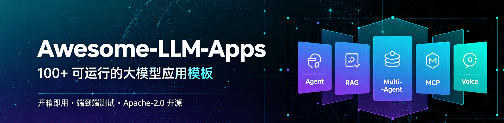 Awesome‑LLM‑Apps：百套可直接运行的 LLM 应用模板，告别重复造轮子