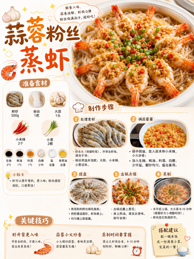蒜蓉粉丝蒸虾
